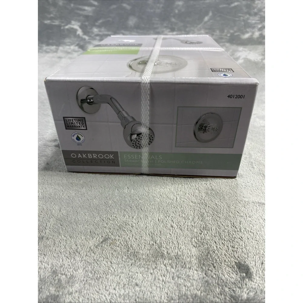 OakBrook Essentials Shower Faucet Acrylic One Handle Chrome 832X-0501 1.8GPM NEW